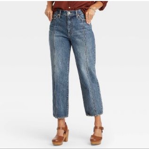 Universal Thread Vintage Straight Cropped Jeans - Picture 1 of 6